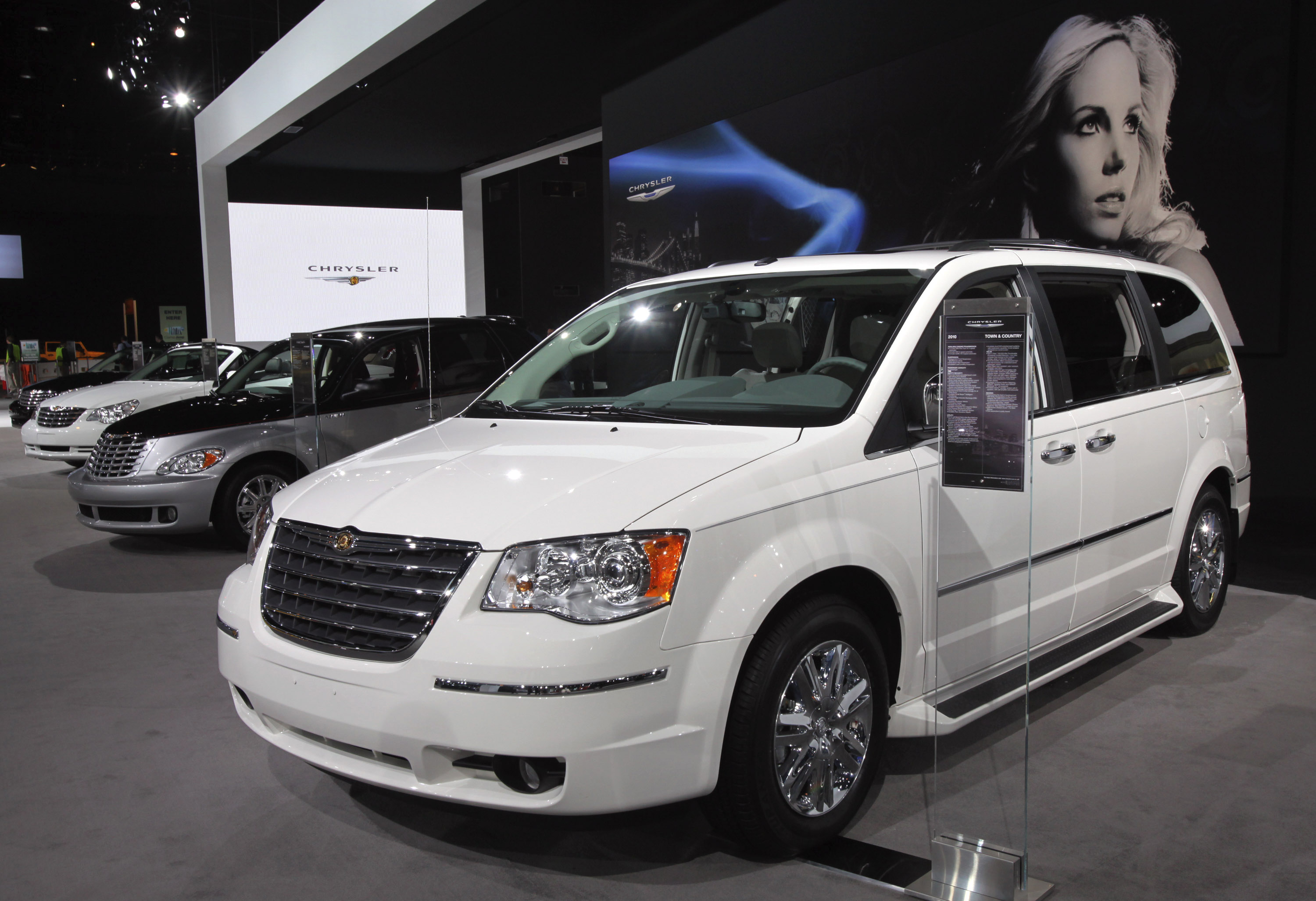 Chrysler Town and Country minivans boast hidden storage under the front seats