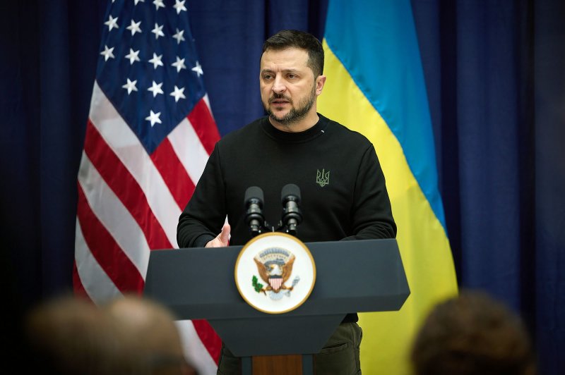 Ukrainian President Volodymyr Zelensky shuffled his advisors Saturday, removing several people from their positions including his longtime friend and business partner. File Photo courtesy of Ukrainian Presidential Press Office