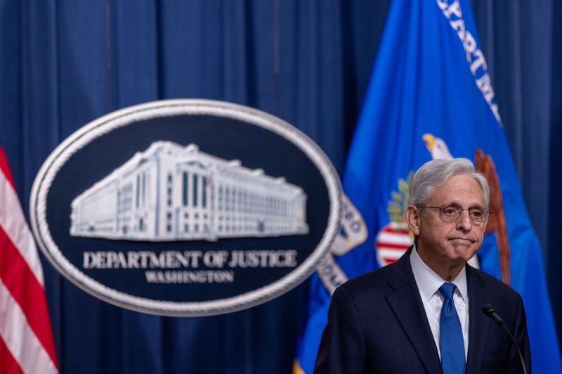 U.S. Attorney General Merrick Garland on Tuesday warned those that threaten election officials will be held accountable by the Justice Department. File Photo by Tasos Katopodis/UPI