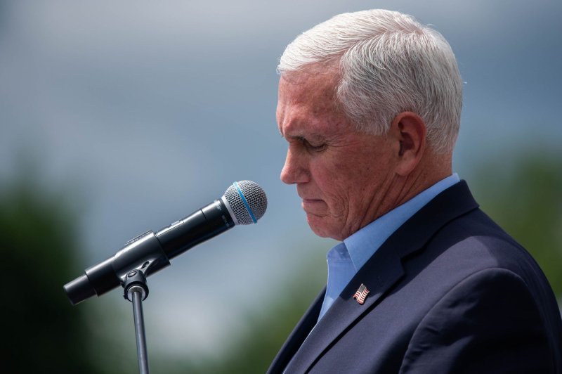 Former U.S. Vice President Mike Pence (pictured speaking at the National Celebrate Life Day Rally at the Lincoln Memorial in Washington, D.C., in June) said Friday he would not endorse Donald Trump for president in 2024. File Photo by Annabelle Gordon/UPI