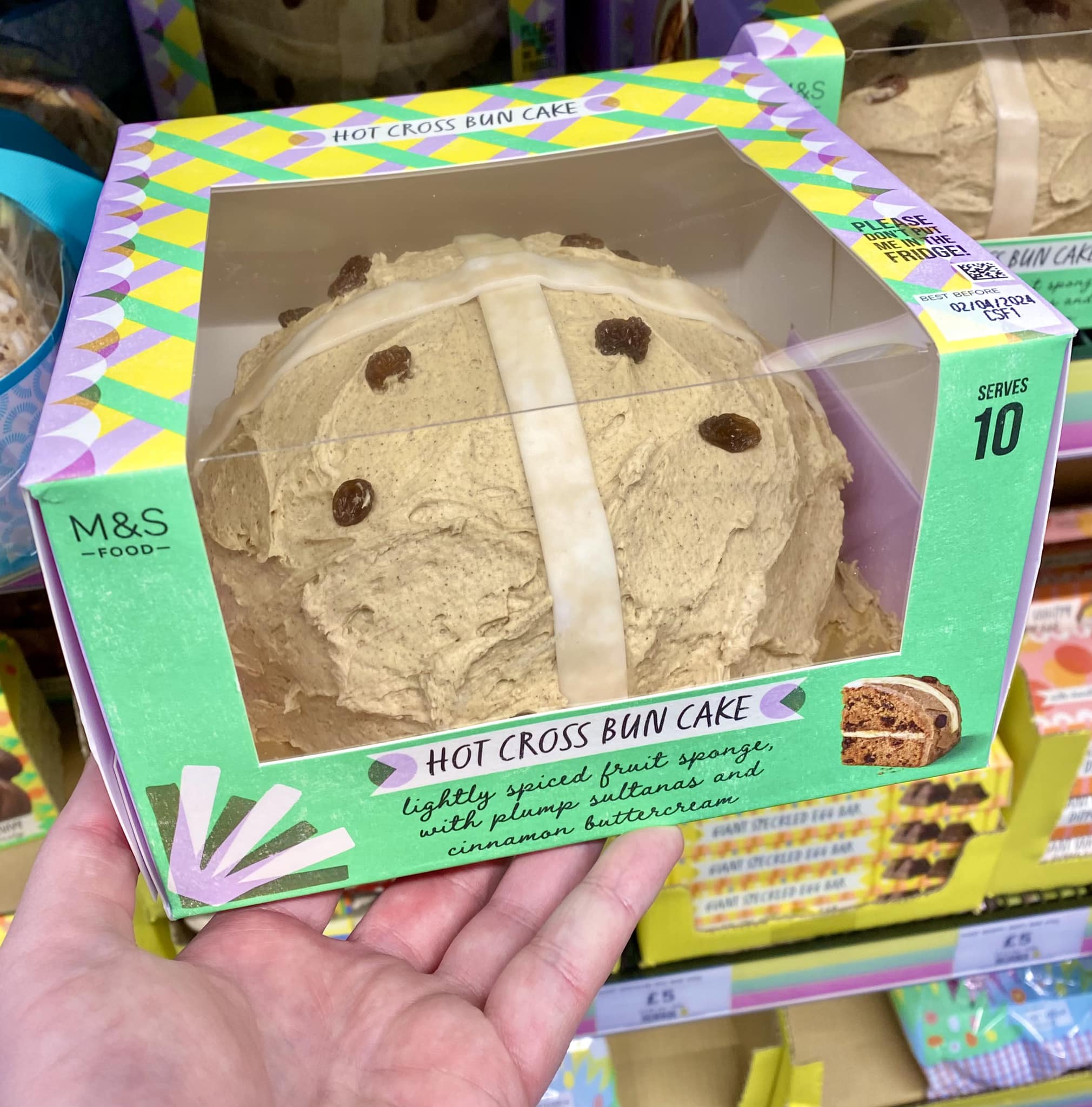 The new hot cross bun cake is a hit with shoppers