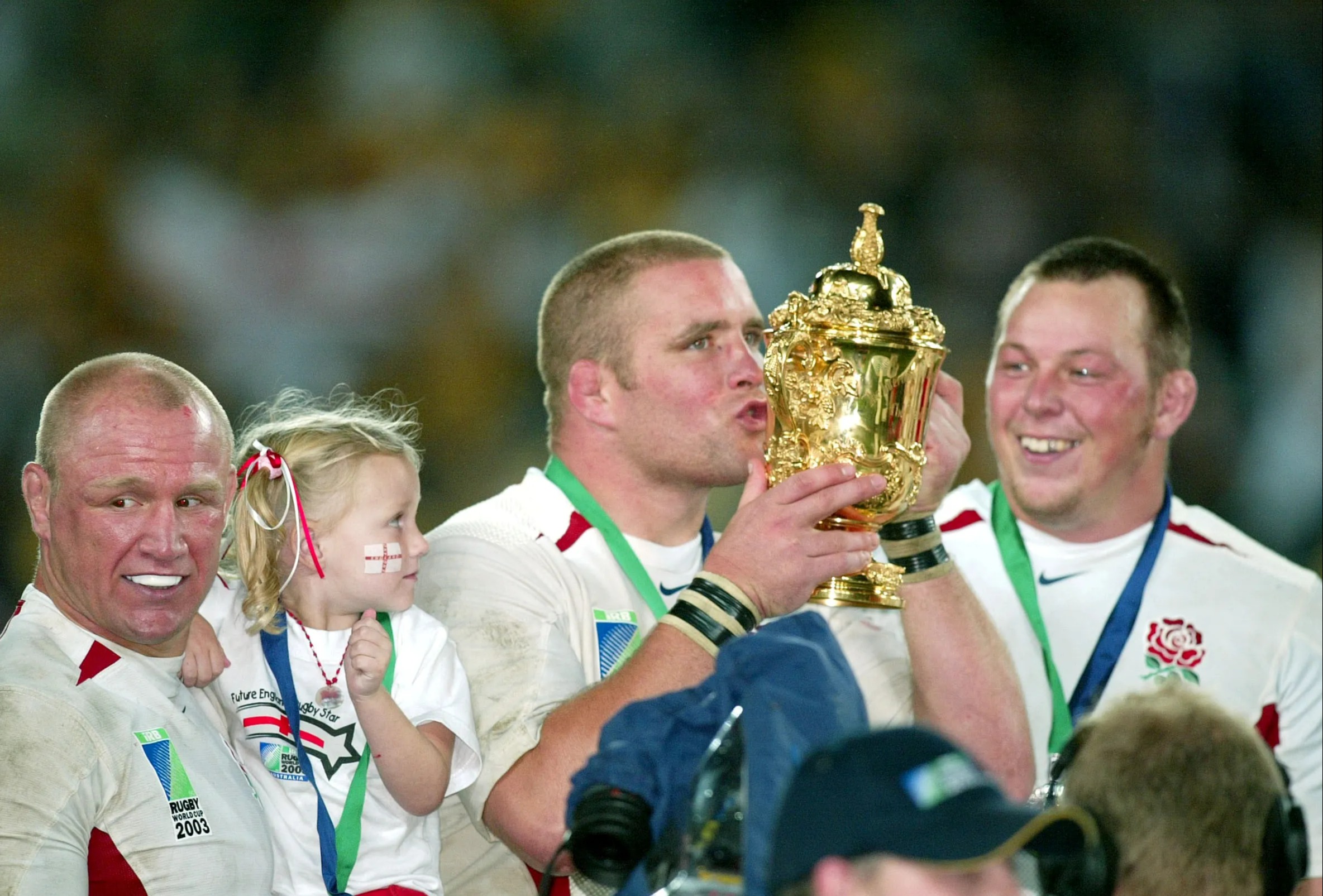 Rugby star Phil Vickery, centre, has been declared bankrupt