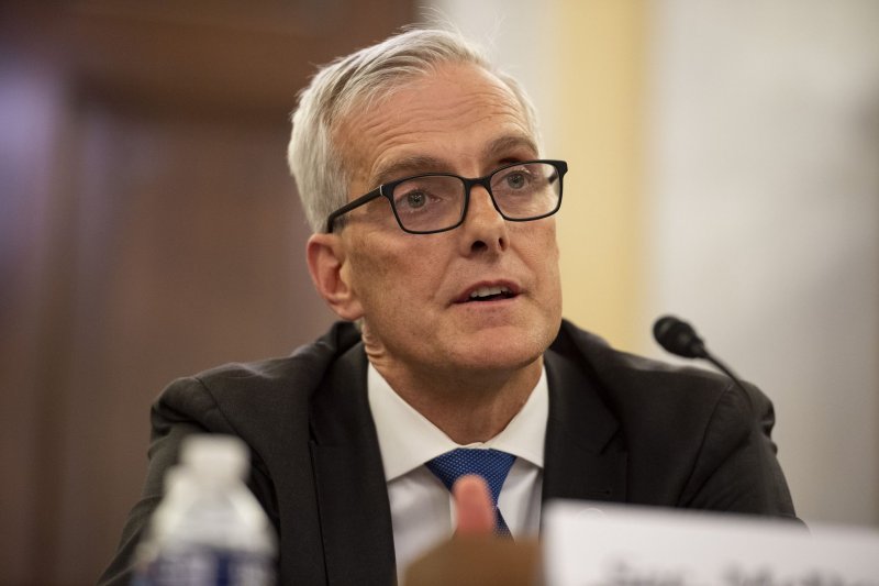 United States Secretary of Veterans Affairs Denis McDonough speaks during a Senate committee hearing on the Department of Veteran's Affairs budget for fiscal year 2022. The VA on Friday said it launched a financial resources website for veterans. McDonough said financial issues are linked to increased suicide risk and increased risk of homelessness for veterans. File Photo by Bonnie Cash/UPI