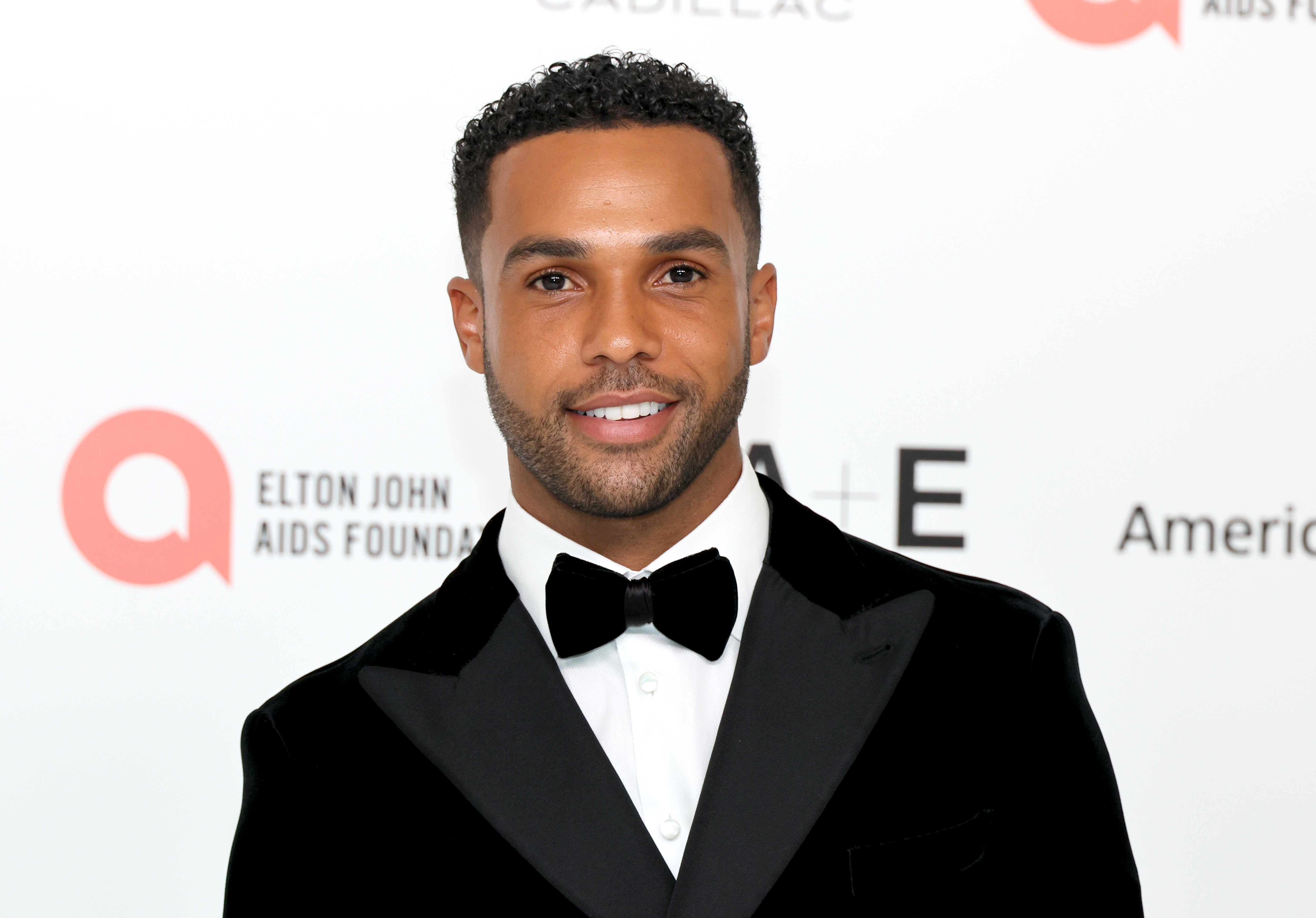 Lucien Laviscount attends the Elton John AIDS Foundation’s 32nd Annual Academy Awards Viewing Party on March 10, 2024, in West Hollywood, California