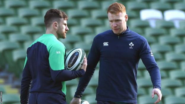 Ireland full-backs Hugo Keenan and Ciaran Frawley