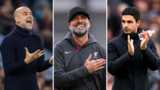 Manchester City manager Pep Guardiola, Liverpool boss Jurgen Klopp and Arsenal manager Mikel Arteta