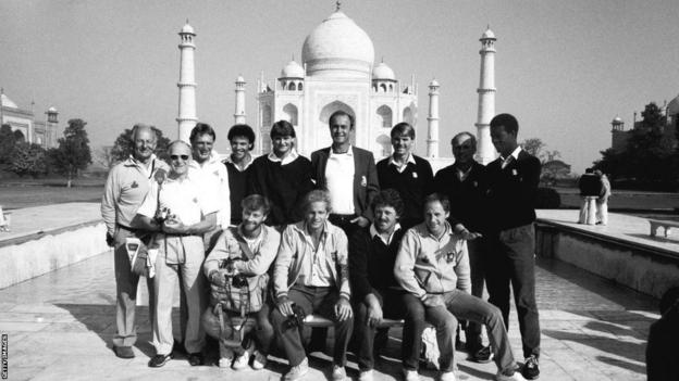 England's touring team pose for a photo