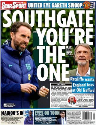 The back page of the Daily Star