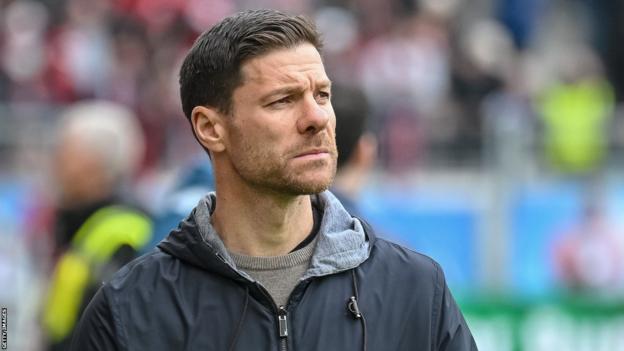 Xabi Alonso on touchline duty