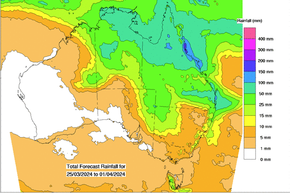 A weather map