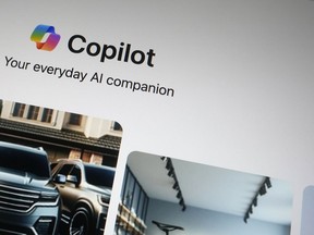 FILE - A Copilot page showing the incorporation of AI technology is shown in London, Tuesday, Feb. 13, 2024. A Microsoft engineer is sounding an alarm Wednesday, March 6, 2024, about offensive and harmful imagery he says is too easily made by the company's artificial intelligence image-generator tool.