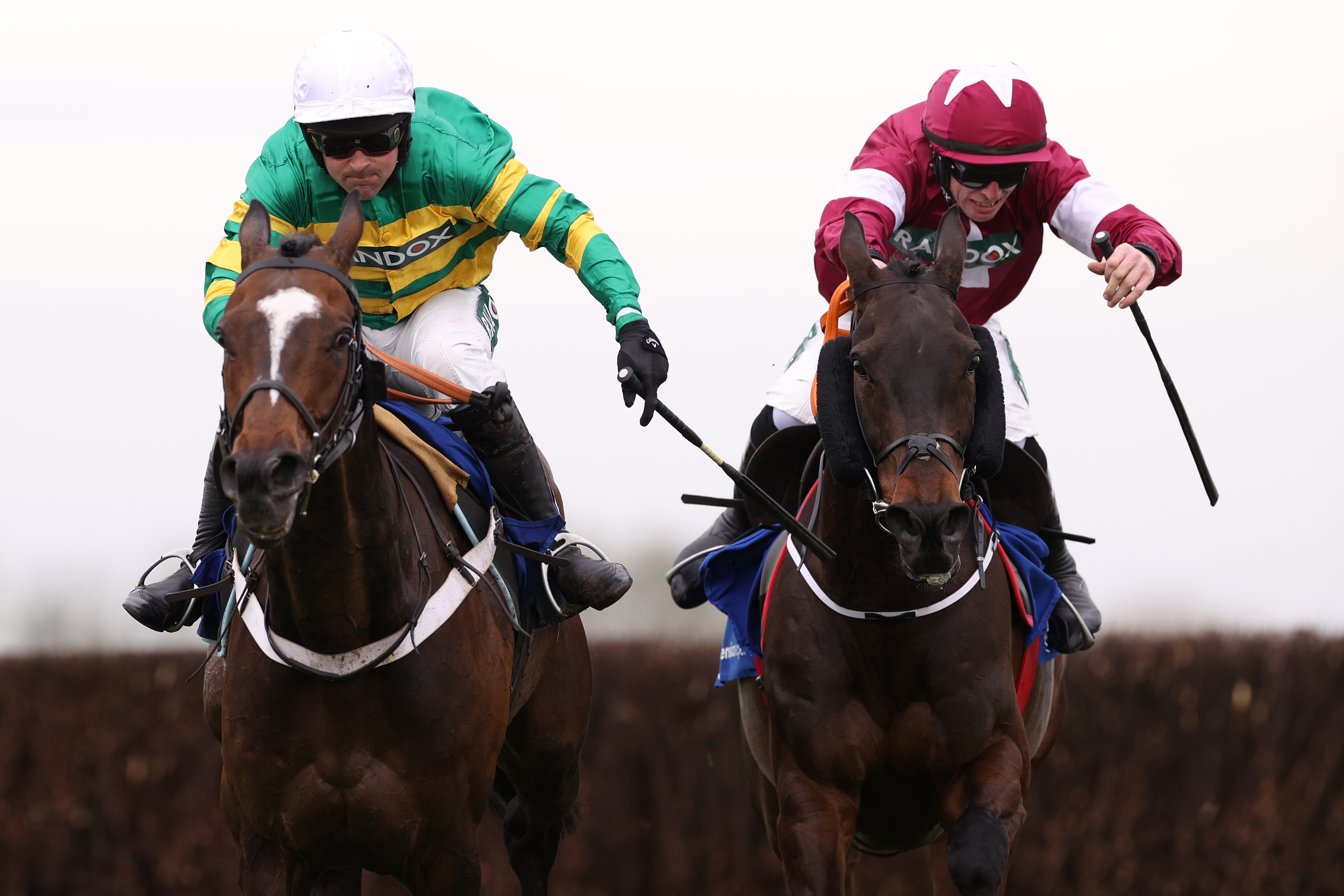 The Handicap Hurdle is underway at Aintree