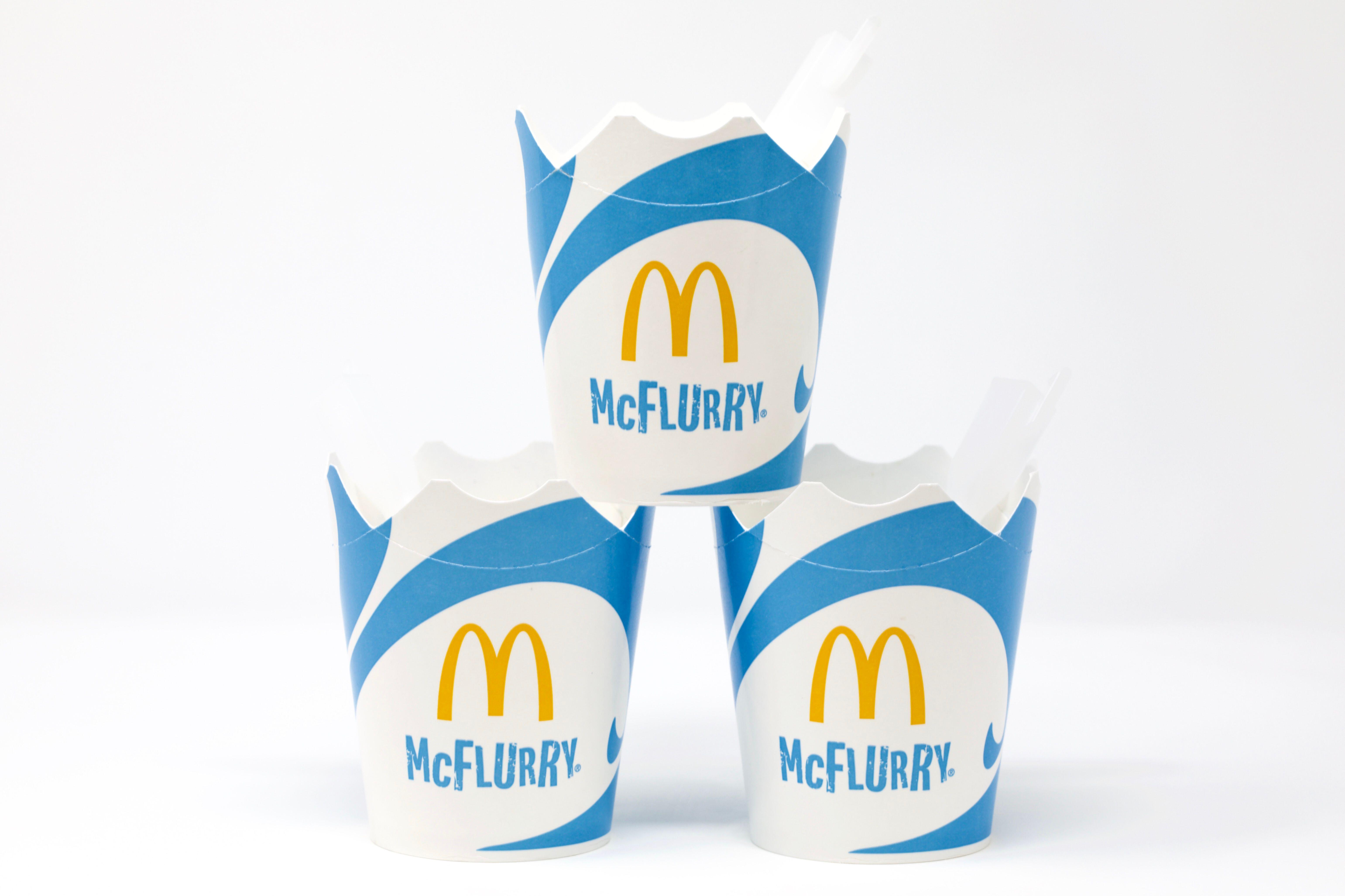 Shoppers can also try other McFlurry flavours - including Maltesers, Smarties, and Oreo