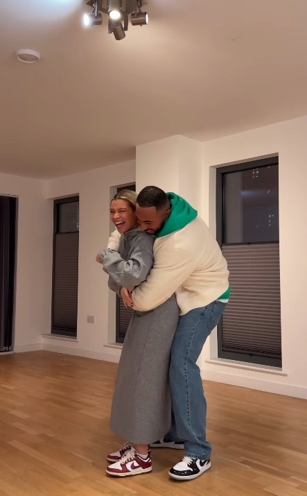 The couple were over the moon when they got the keys to their new home in January