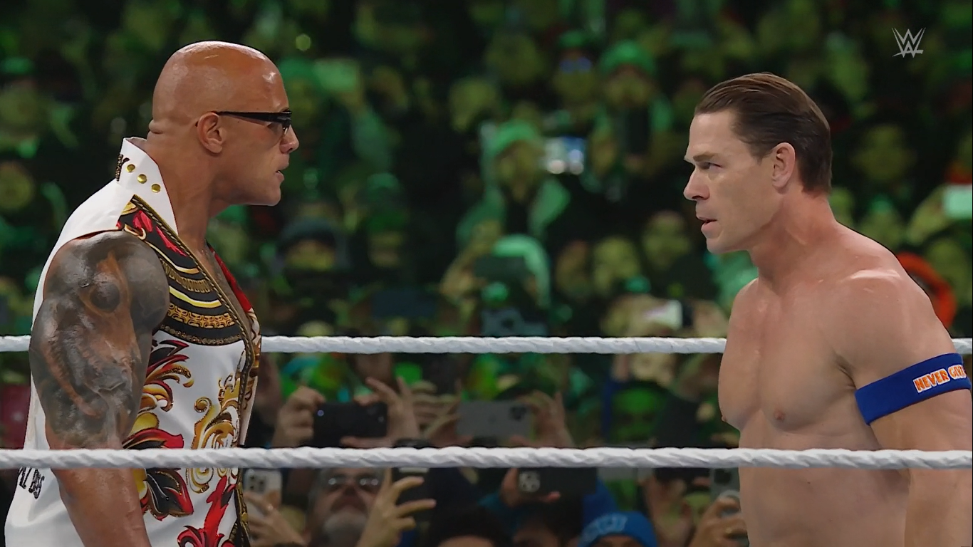 Cena looked like he saw a ghost when he confronted Dwayne 'The Rock' Johnson