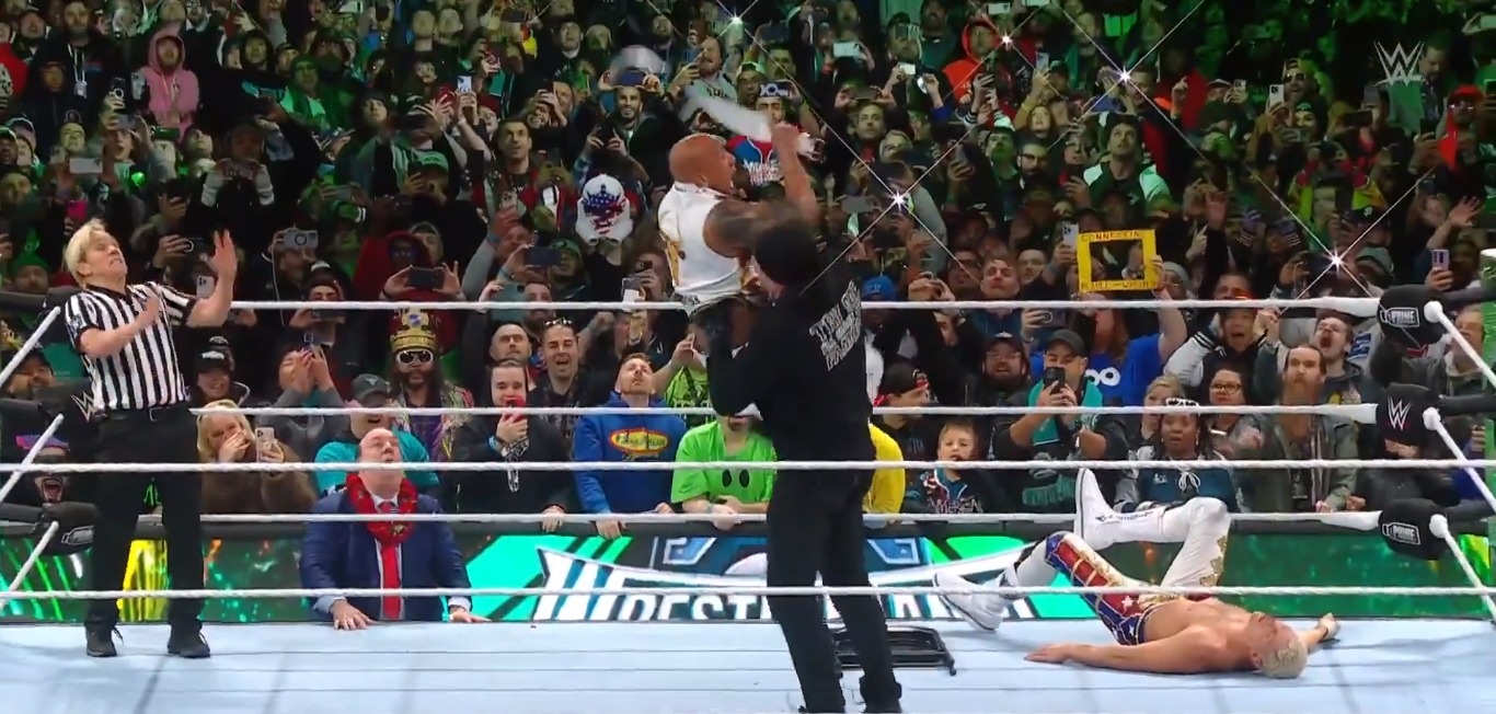 Undertaker took The Rock out with a devastating Chokeslam