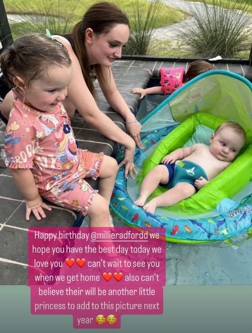 But by August, Sue was publicly wishing Millie a happy birthday