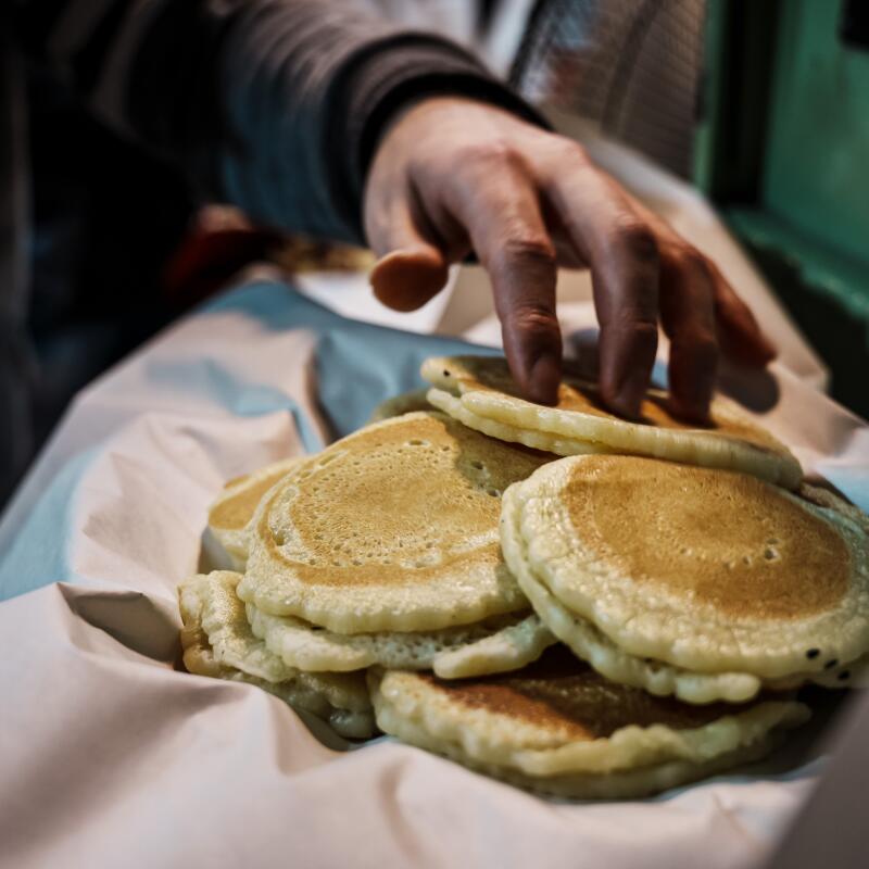 Qatayef, a popular Ramadan dessert is prepared in a family-run Old City store that has existed for more than 320 years.