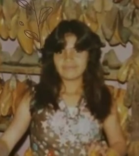 Aura as a young girl back in Colombia