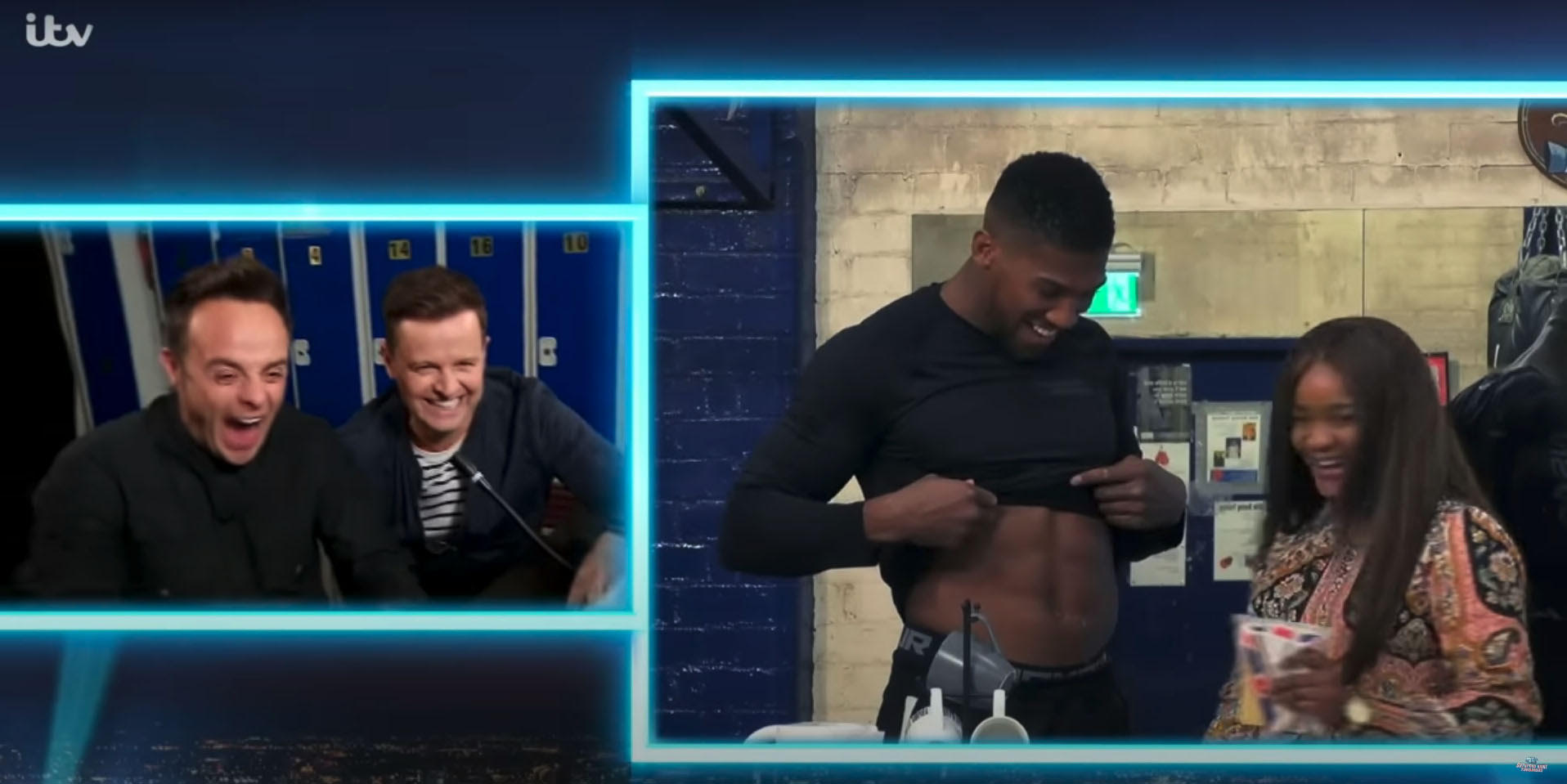 Boxer Anthony Joshua was used as a prop for one of Ant and Dec's famous pranks