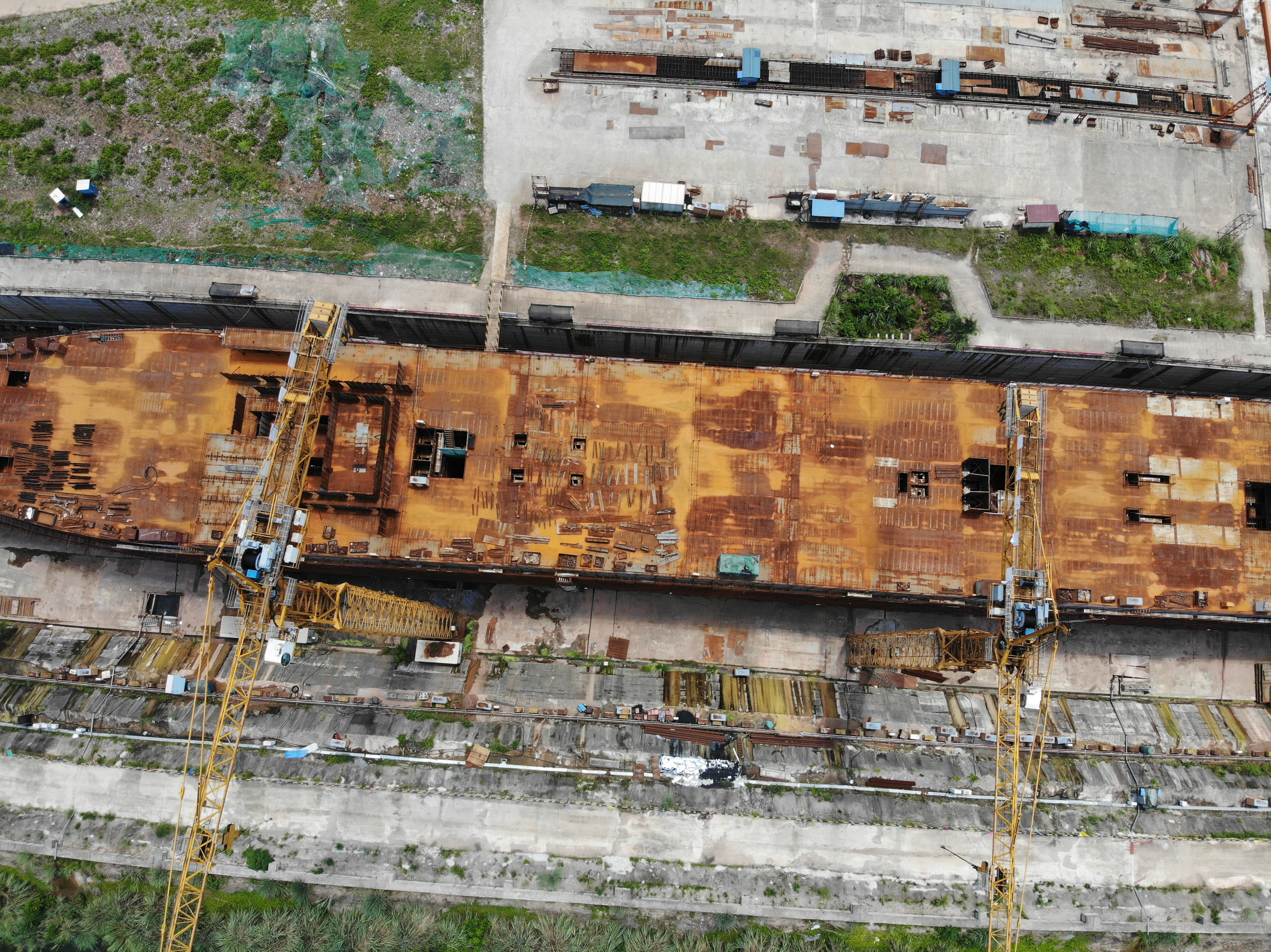 The cruise liner now sits untouched in the Sichuan Province, China