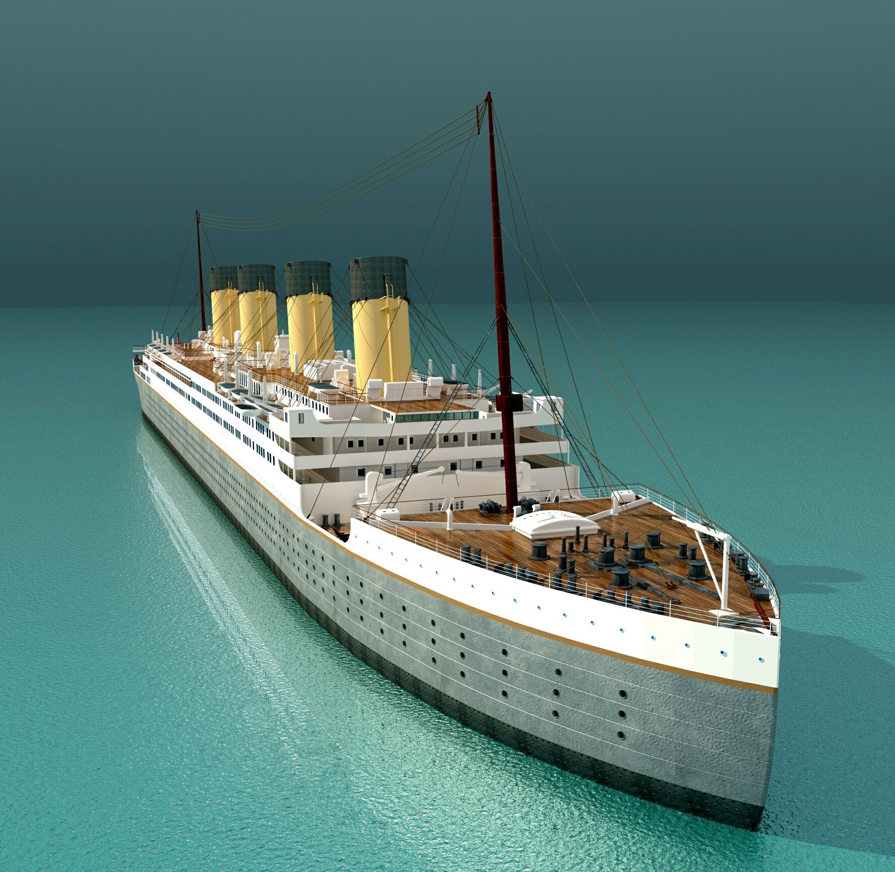 An artists impression of what the Romandisea Titanic could have looked like