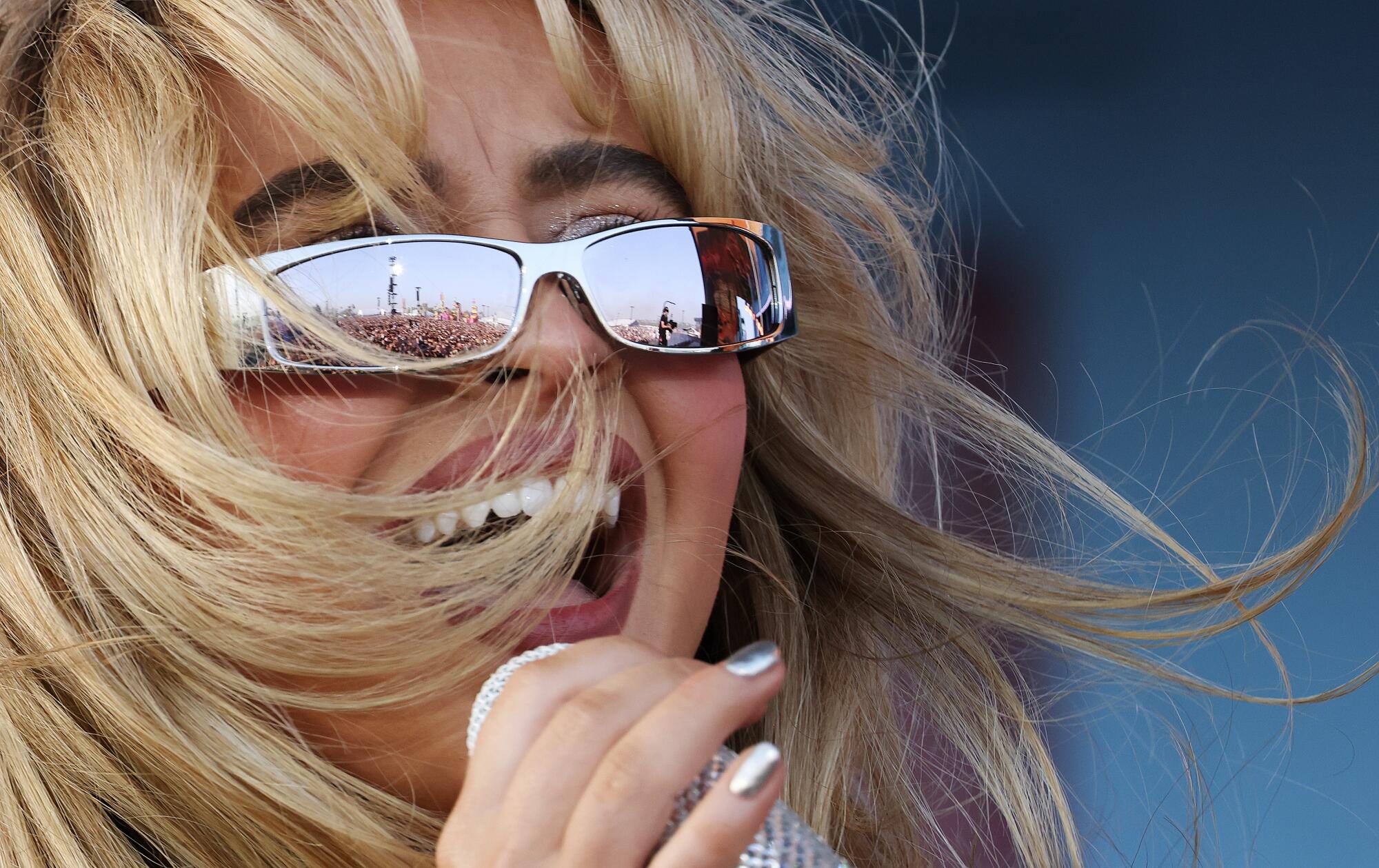 Sabrina Carpenter performs at Coachella.