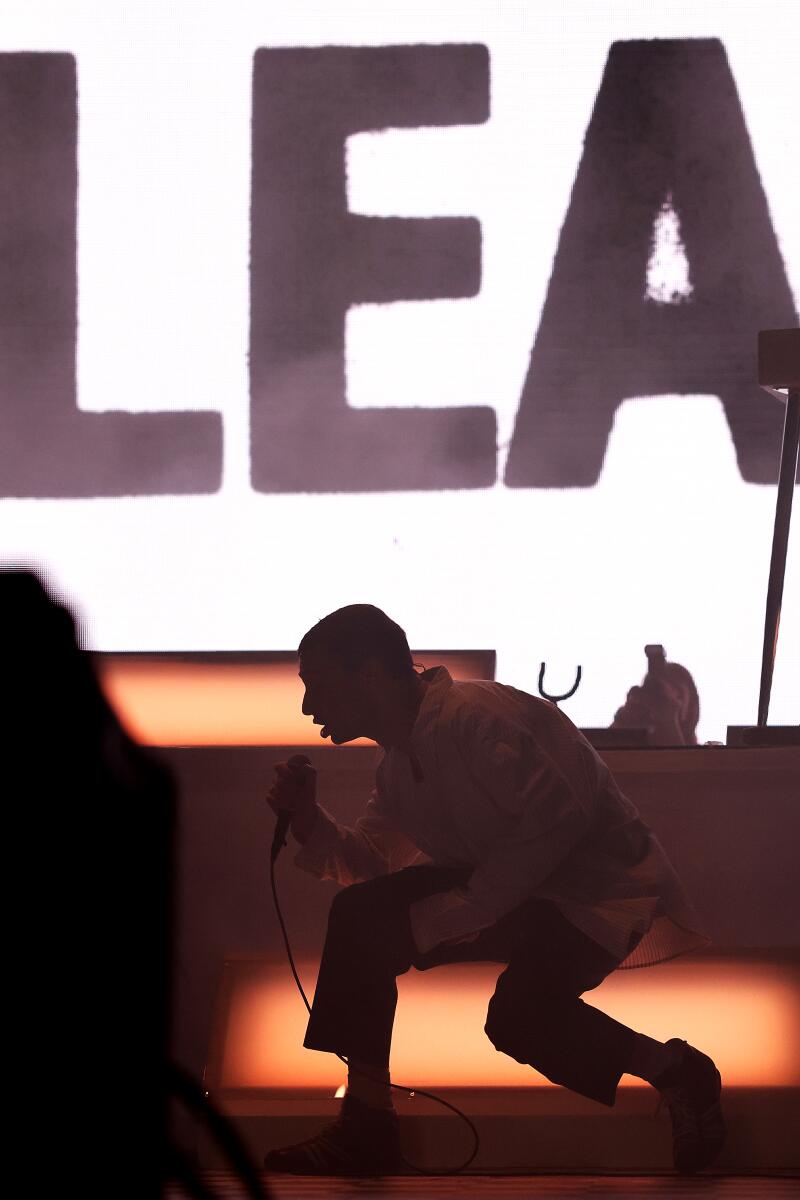 Bleachers perform at Coachella on Saturday.