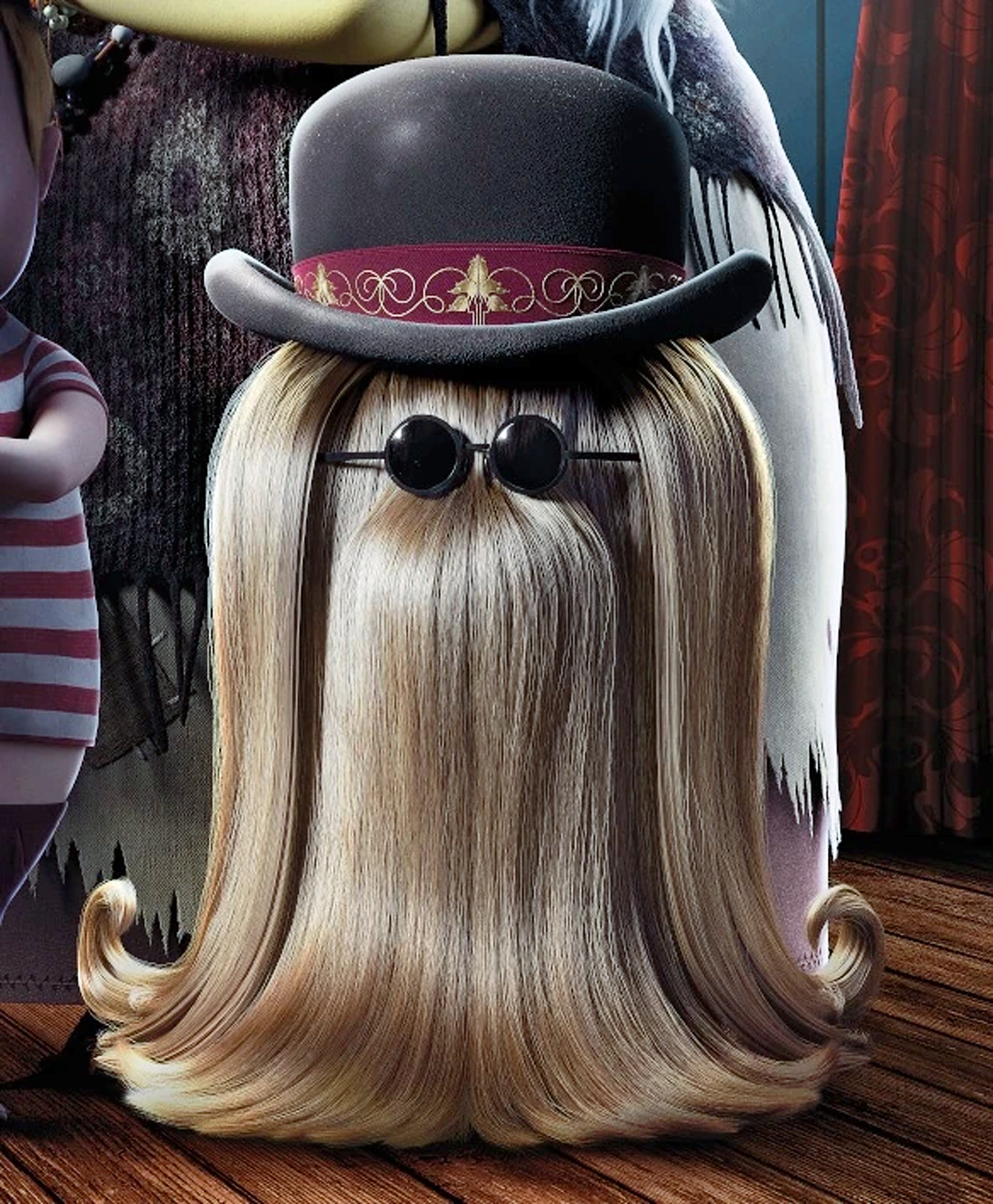 She looked a bit like Cousin Itt from The Addams Family