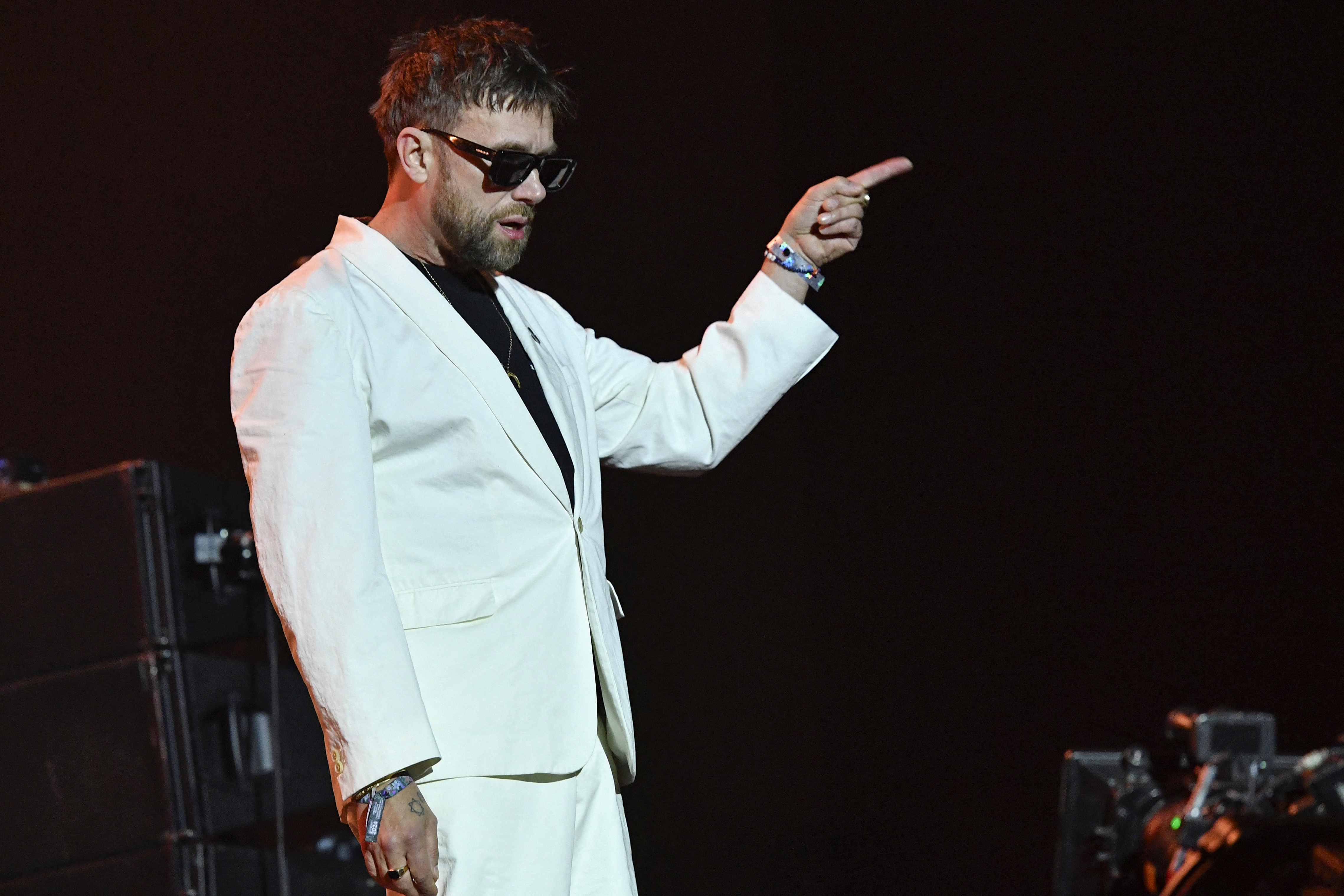 Damon Albarn called out the Americans in the crowd who didn't seem so keen to hear his music