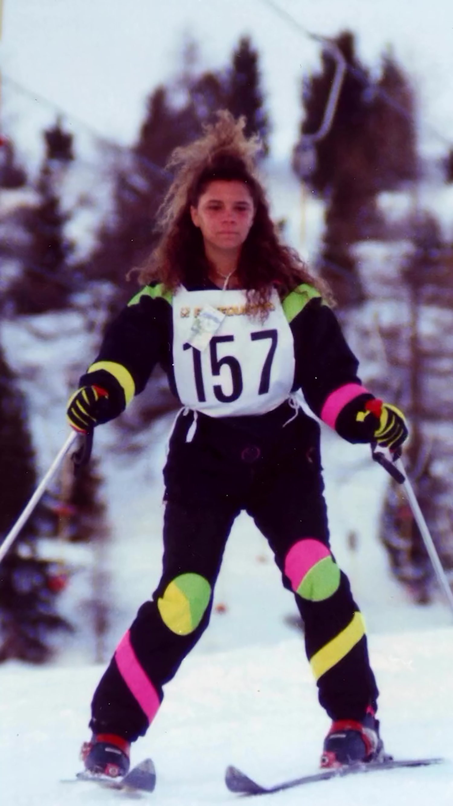 A young Victoria on the slopes
