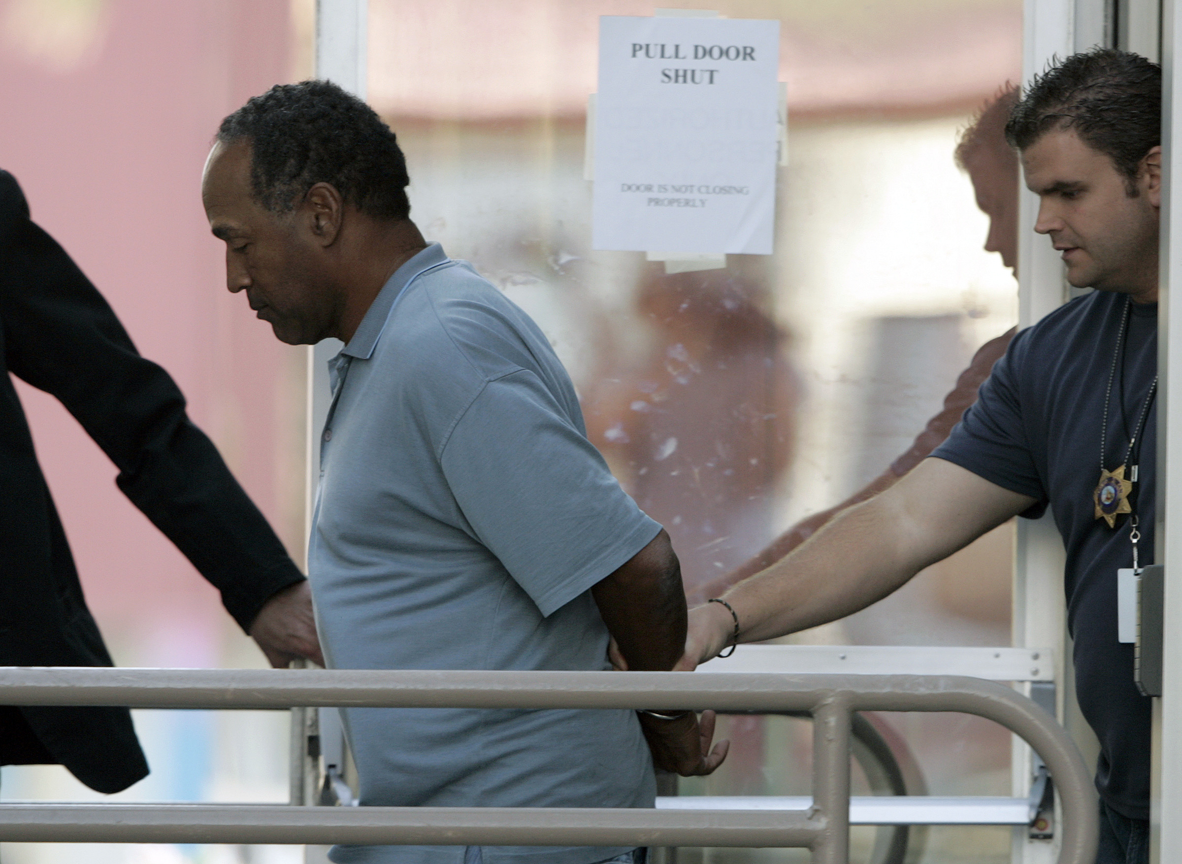 OJ Simpson is taken from an LA police station in September 2007