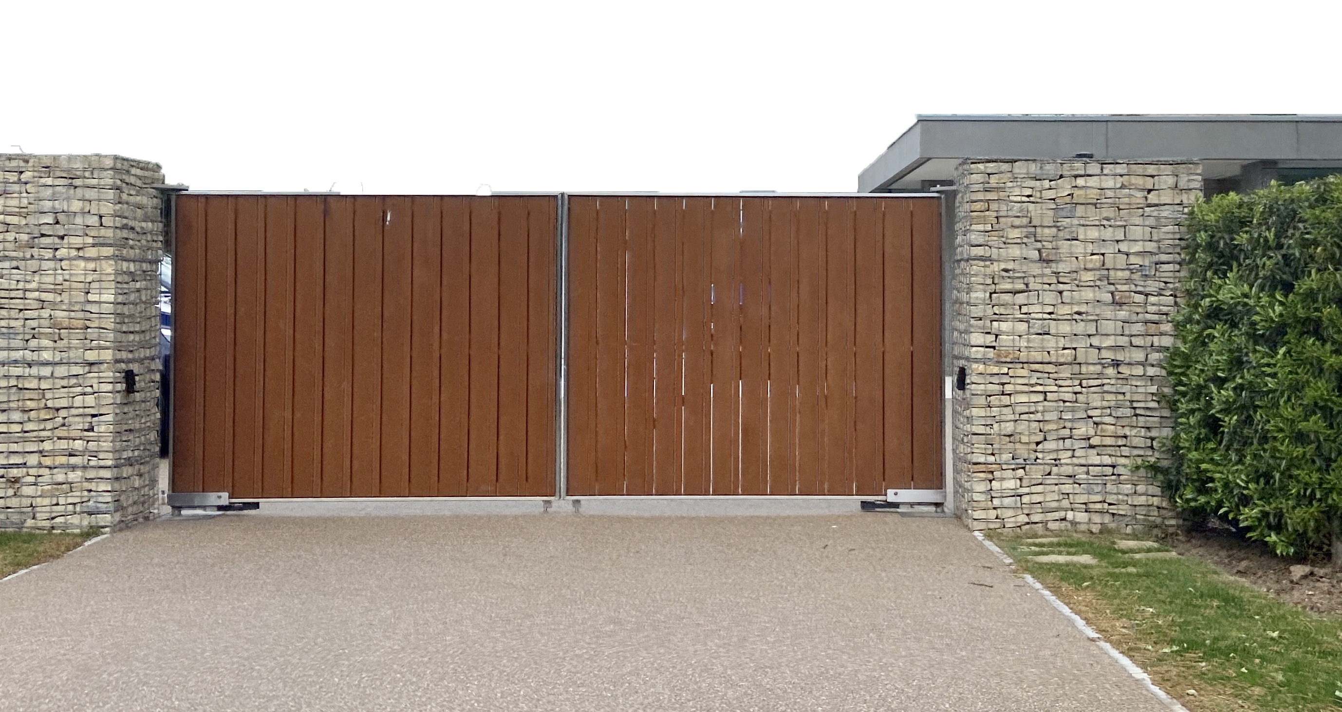 A view of Dele's gated property in North London where the incident took place