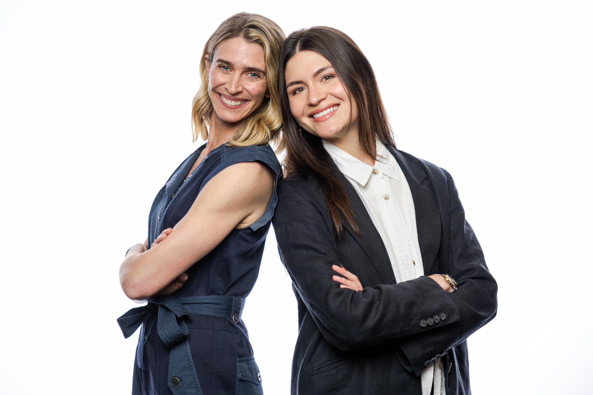 Maris Pasquale Doran and Phillipa Soo in the Los Angeles Times Portrait Studio