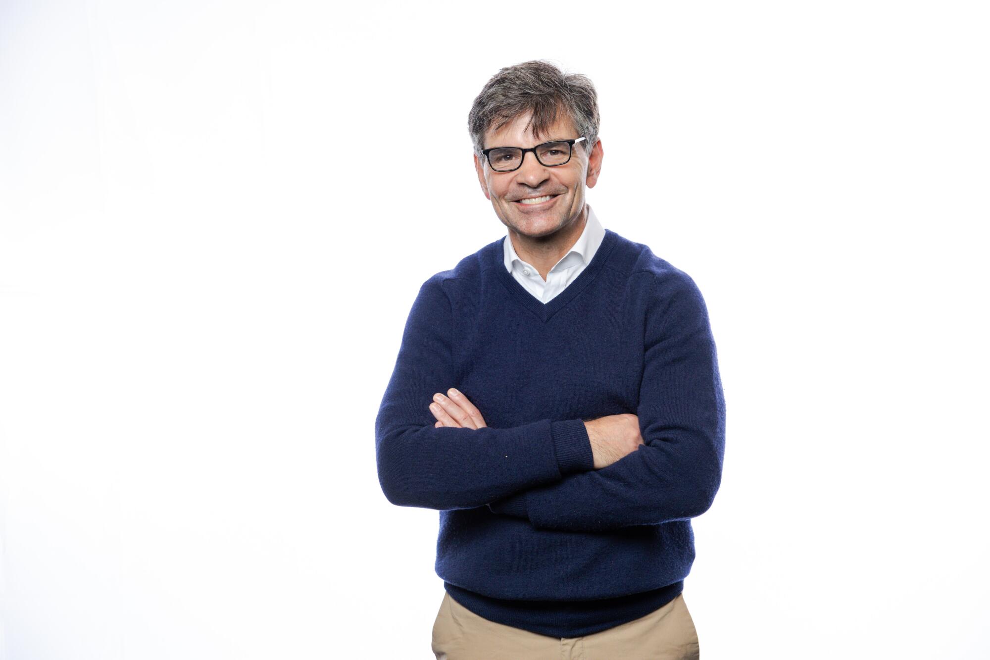 George Stephanopoulos in the Los Angeles Times Portrait Studio.