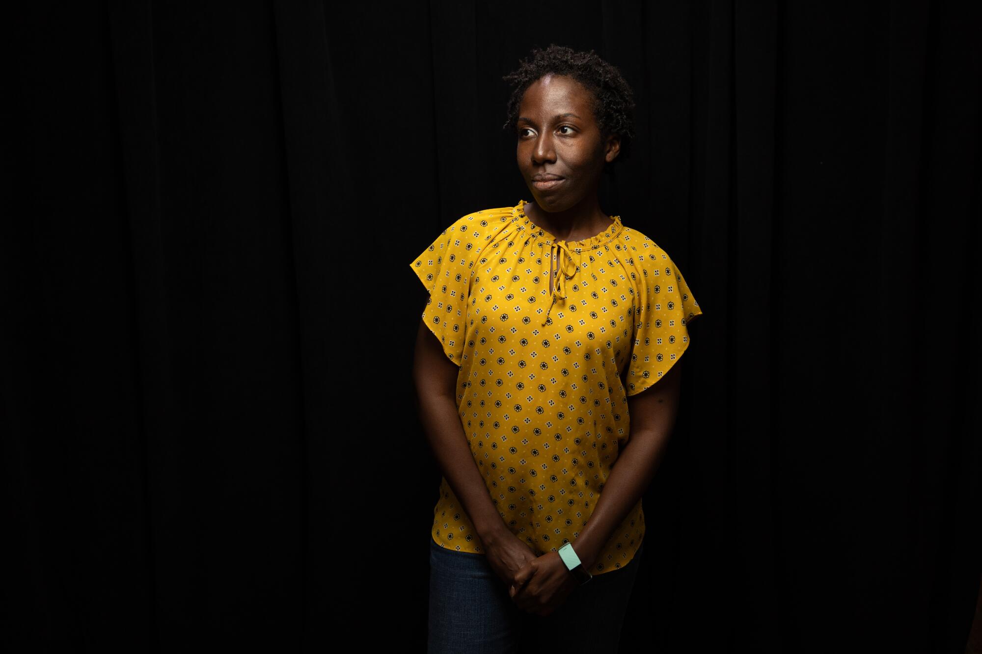 Jennifer Baker in the Los Angeles Times Portrait Studio 