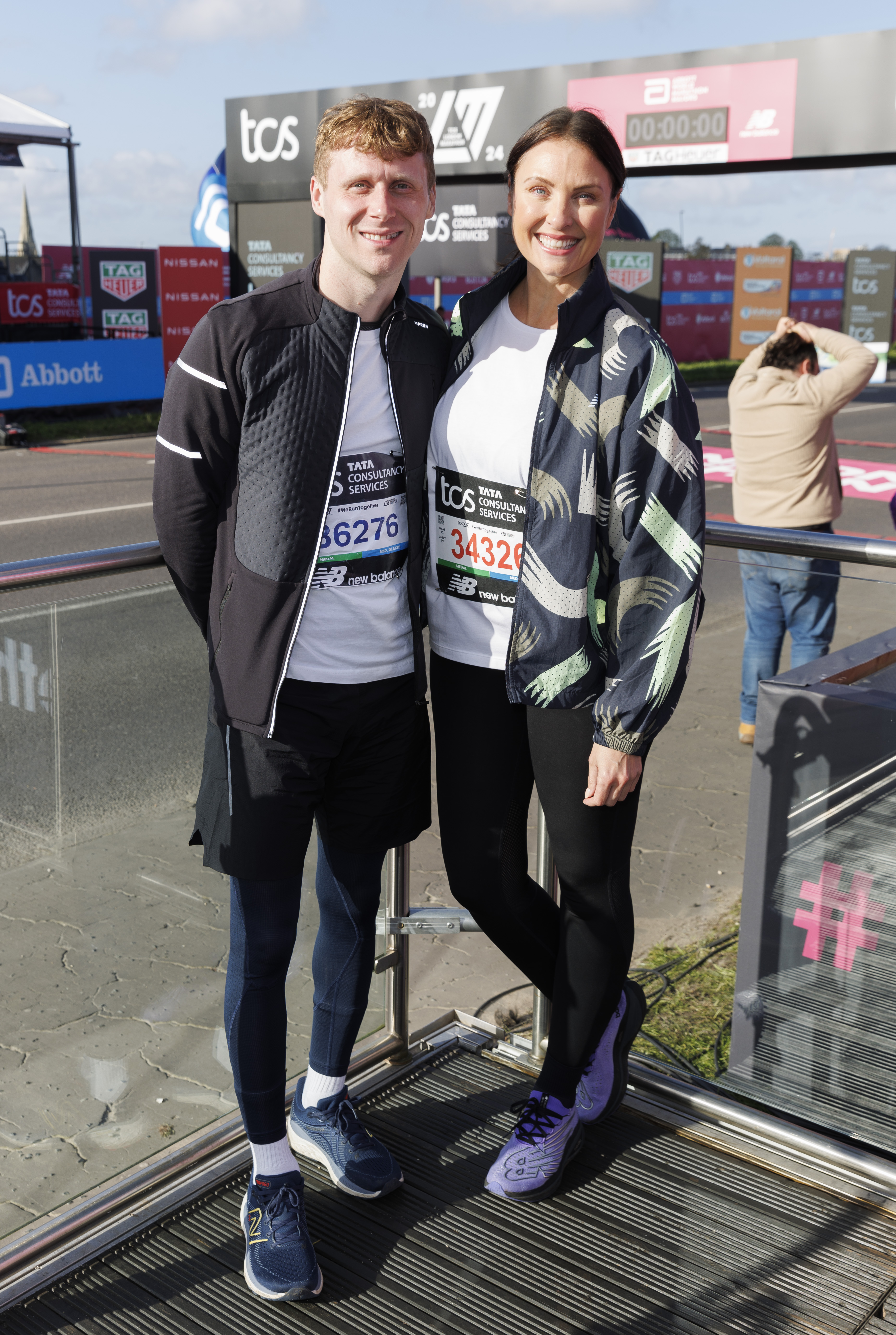 Jamie Borthwick and Emma Barton will also be running for a charity close to their hearts