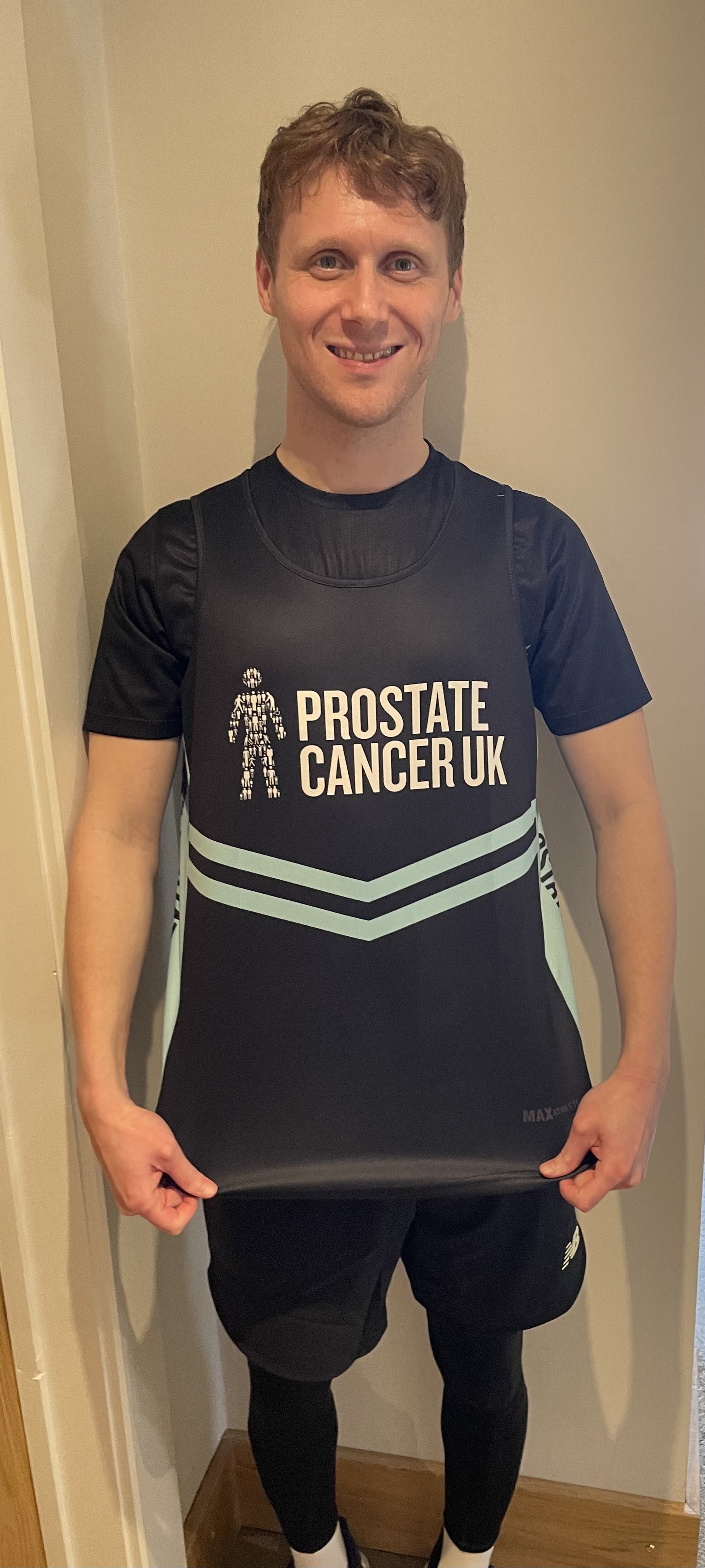 Jamie is running for prostate cancer UK