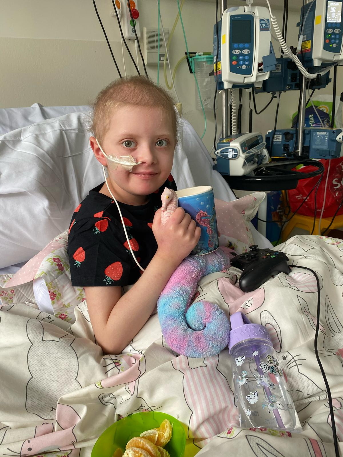 Mabel's donor marrow proved to be a perfect match for Ruby