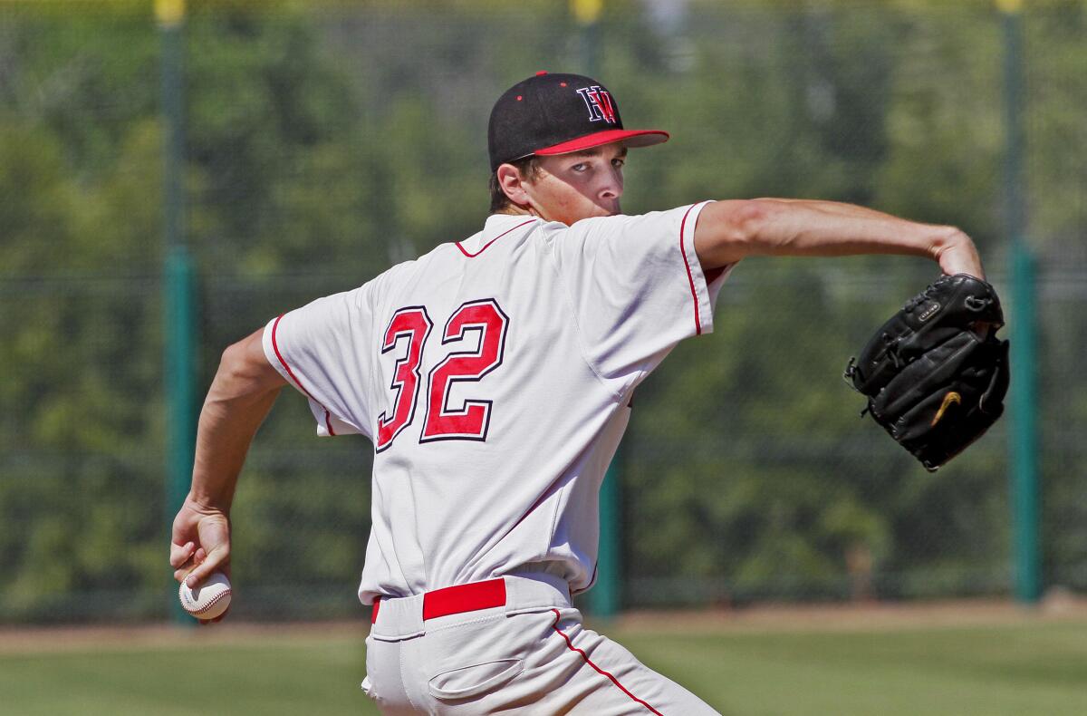 Left-hander Max Fried during his Harvard-Westlake days