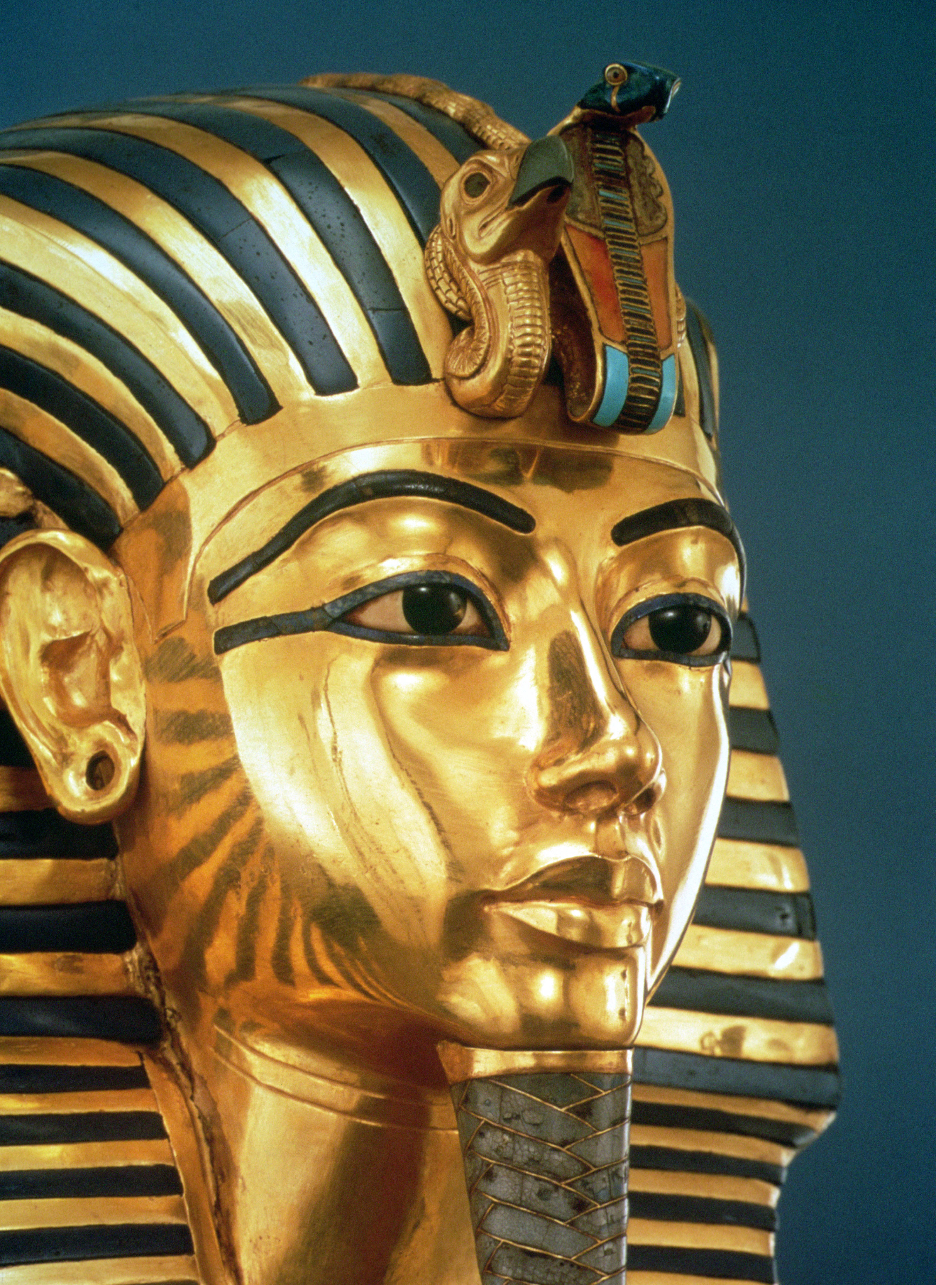 Tutankhamun's famous solid-gold death mask