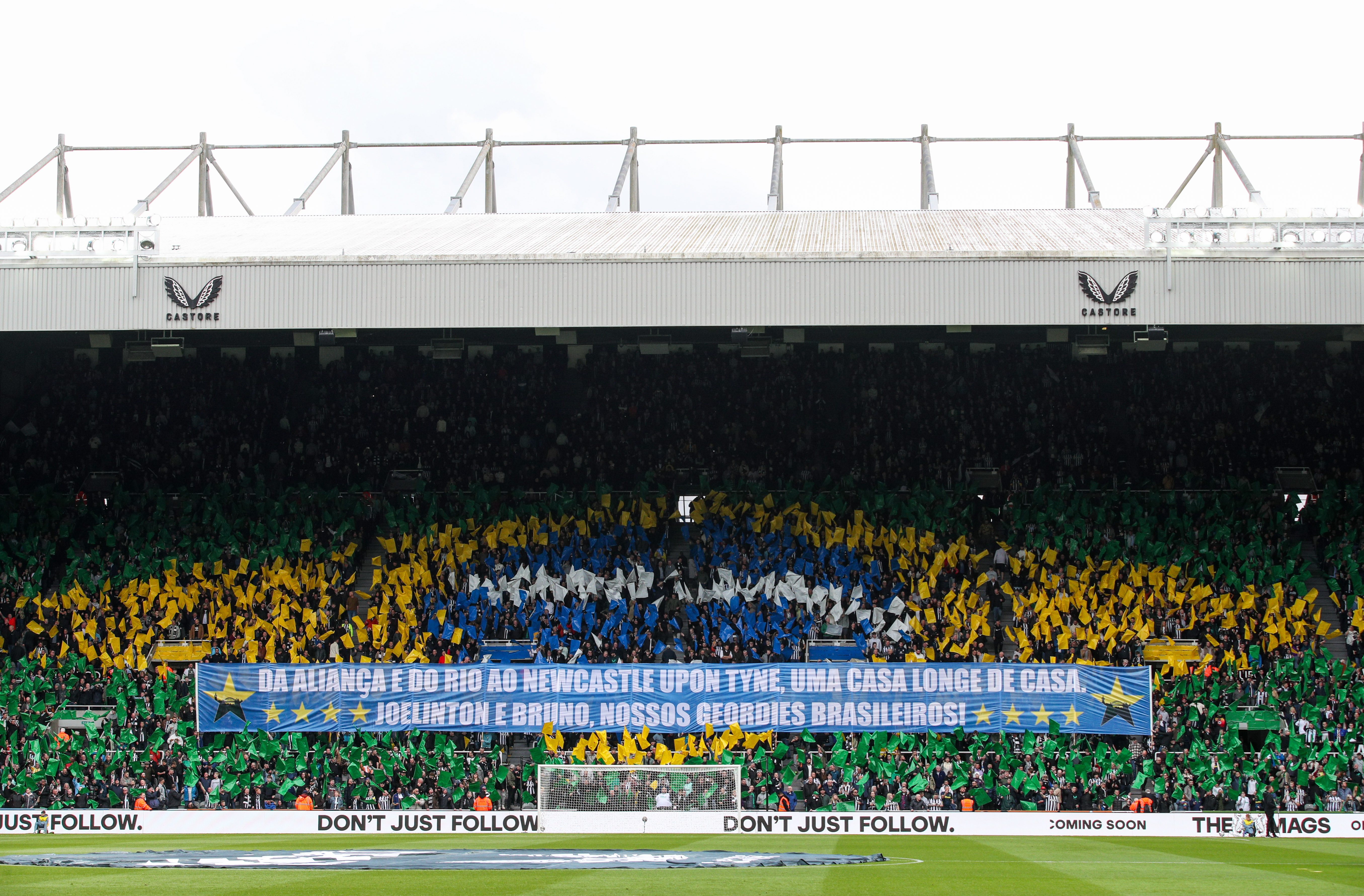 The Toon Army produced this stunning Brazilian tribute to the midfielder and Joelinton