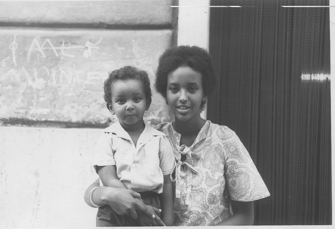 Rageh and his sister photographed in Somalia