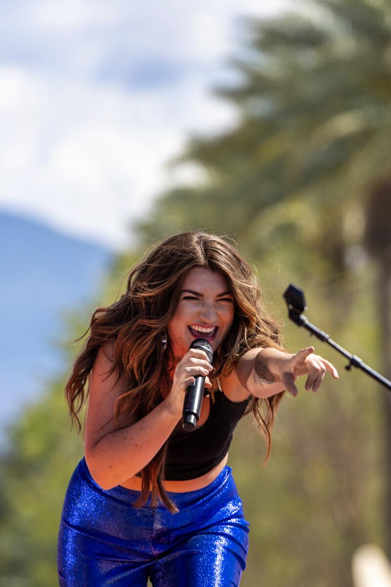 Tenille Townes performs on the Mane Stage