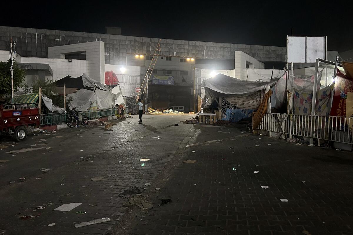 Exterior of Shifa Hospital in Gaza City in November.