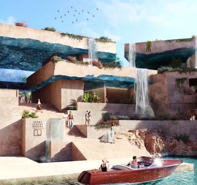 The incredible resort will include a larga marina, SPA, beach and yacht clubs