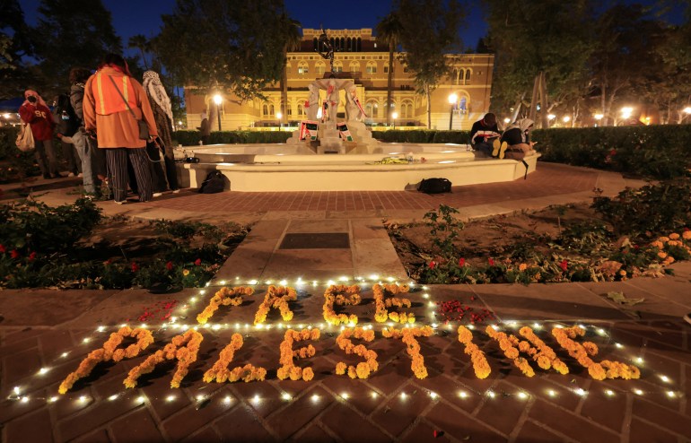 US college protest