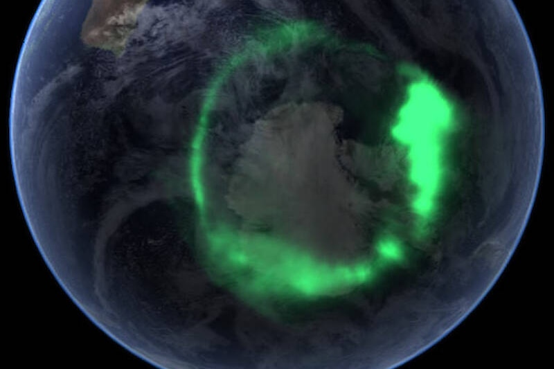 Aurora from space