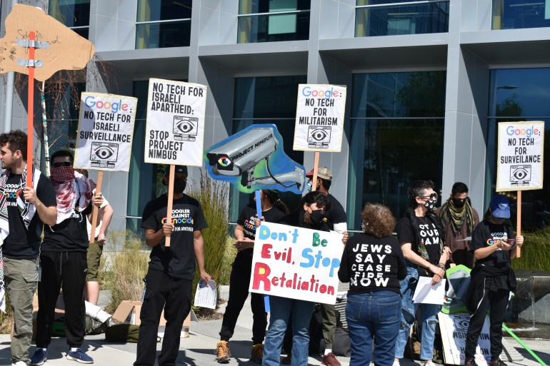 Google employees protest in New York