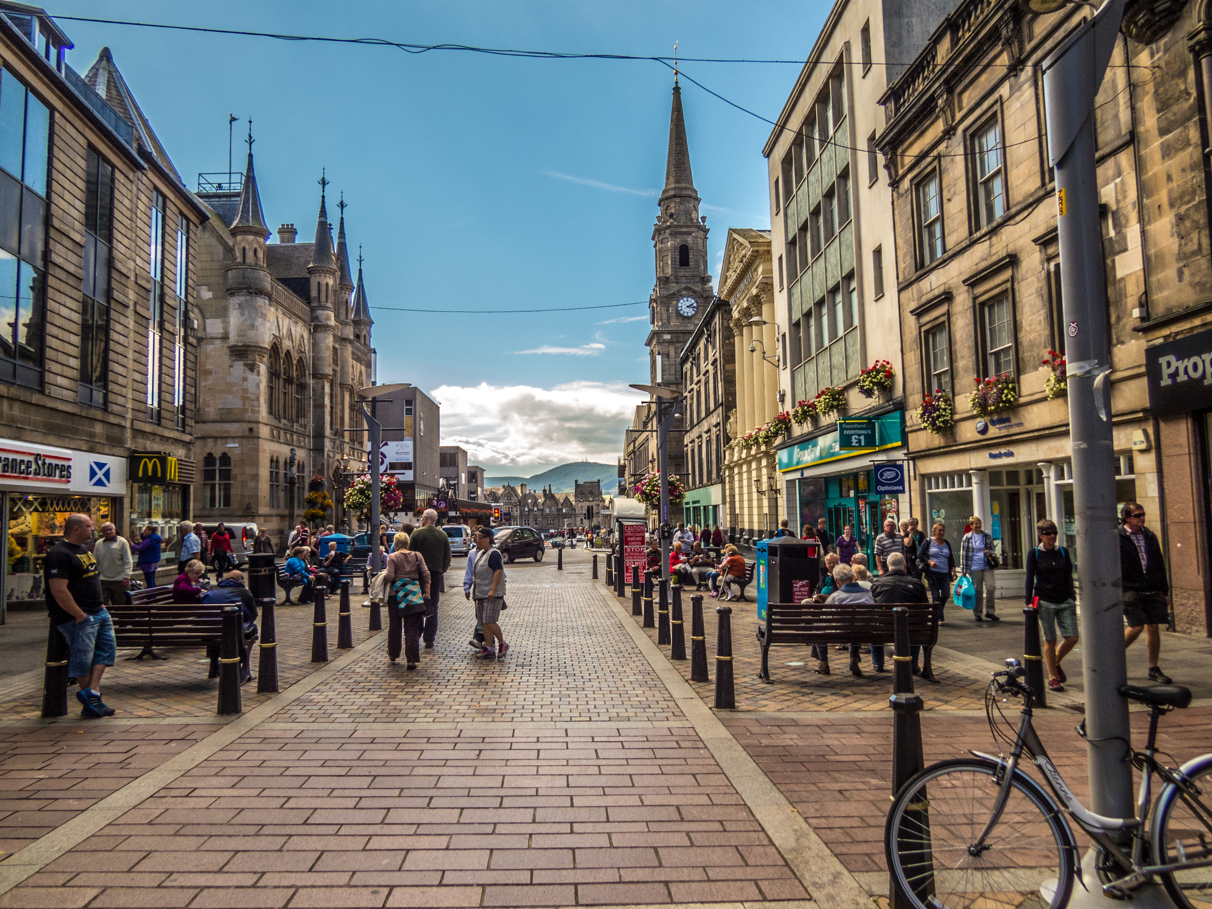 Inverness, Scotland, where Costa Coffee is set to close a store